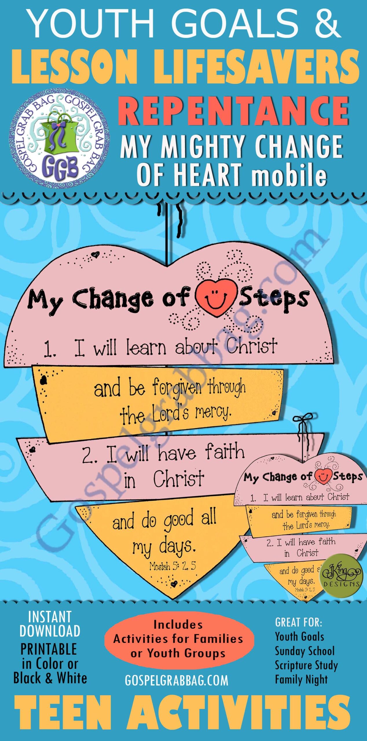 My Change of Heart Steps mobile
