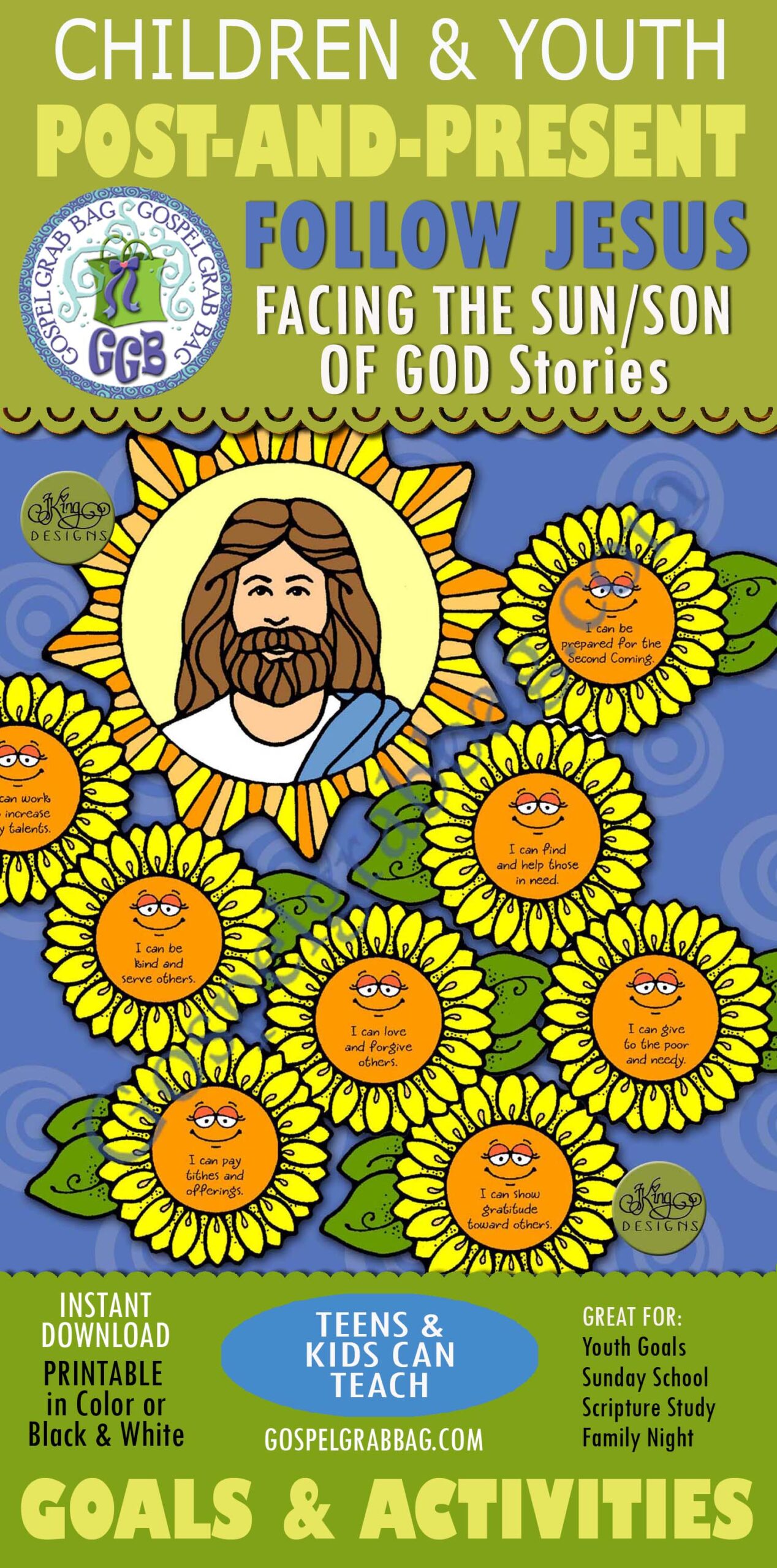Following Jesus Facing Sun STORIES