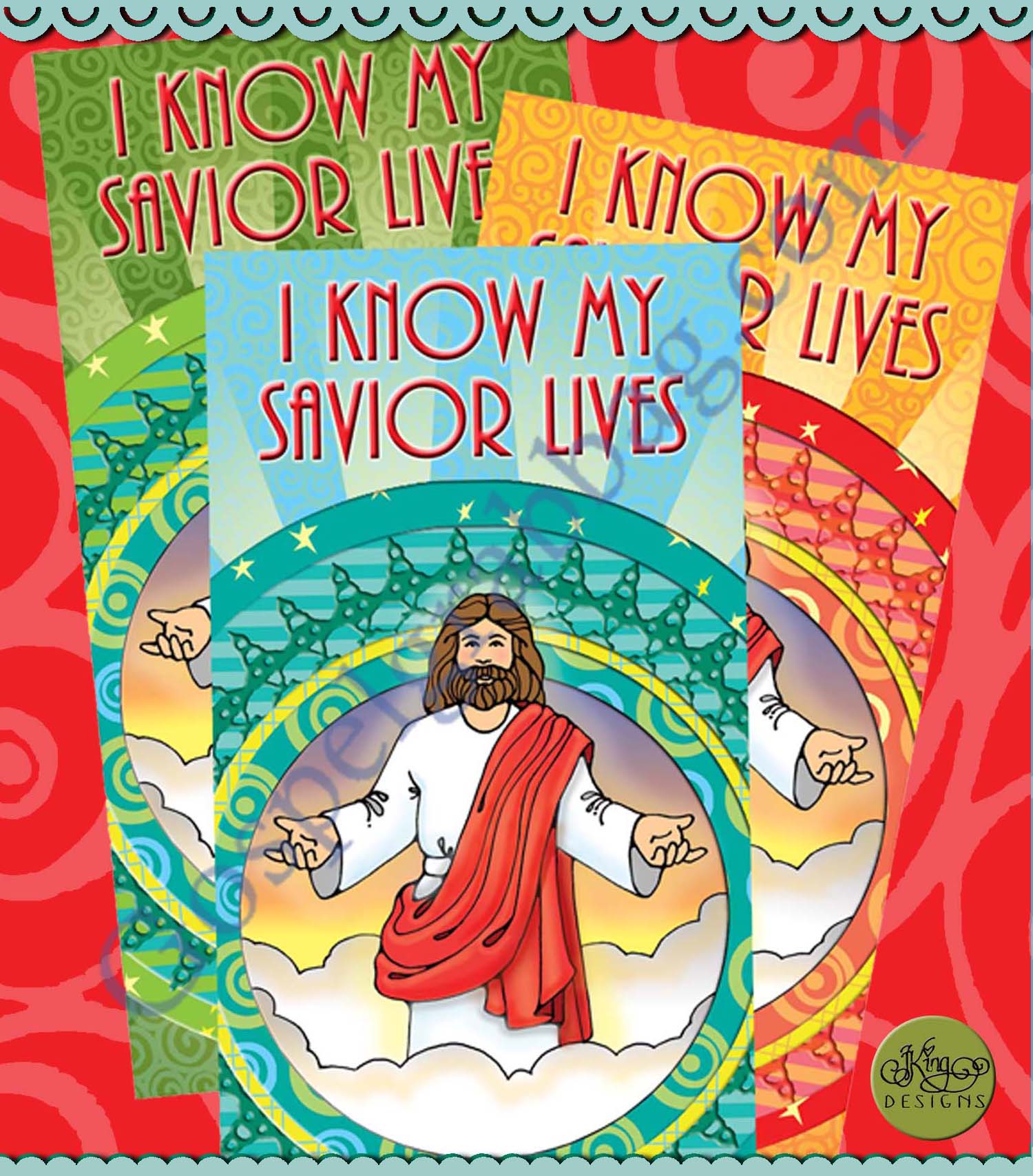 JESUS CHRIST bookmark I Know My Savior Lives
