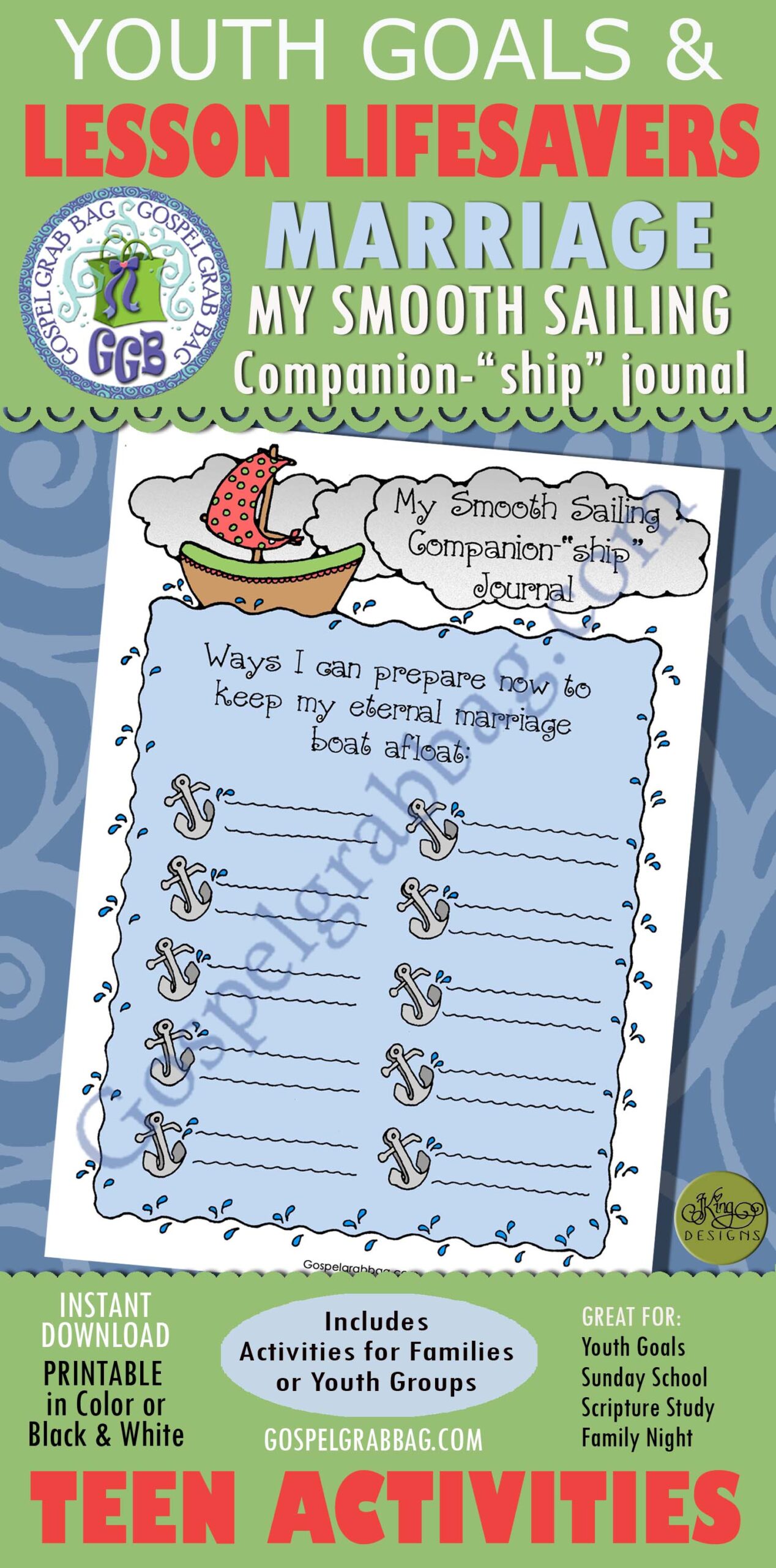 Smooth Sailing Companion-ship Journal