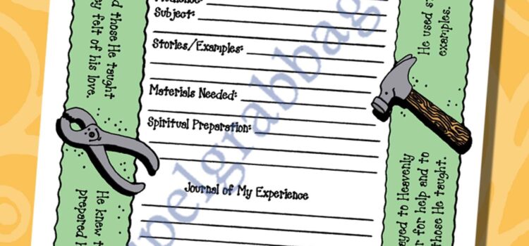 TEACH LIKE JESUS teaching talents planner