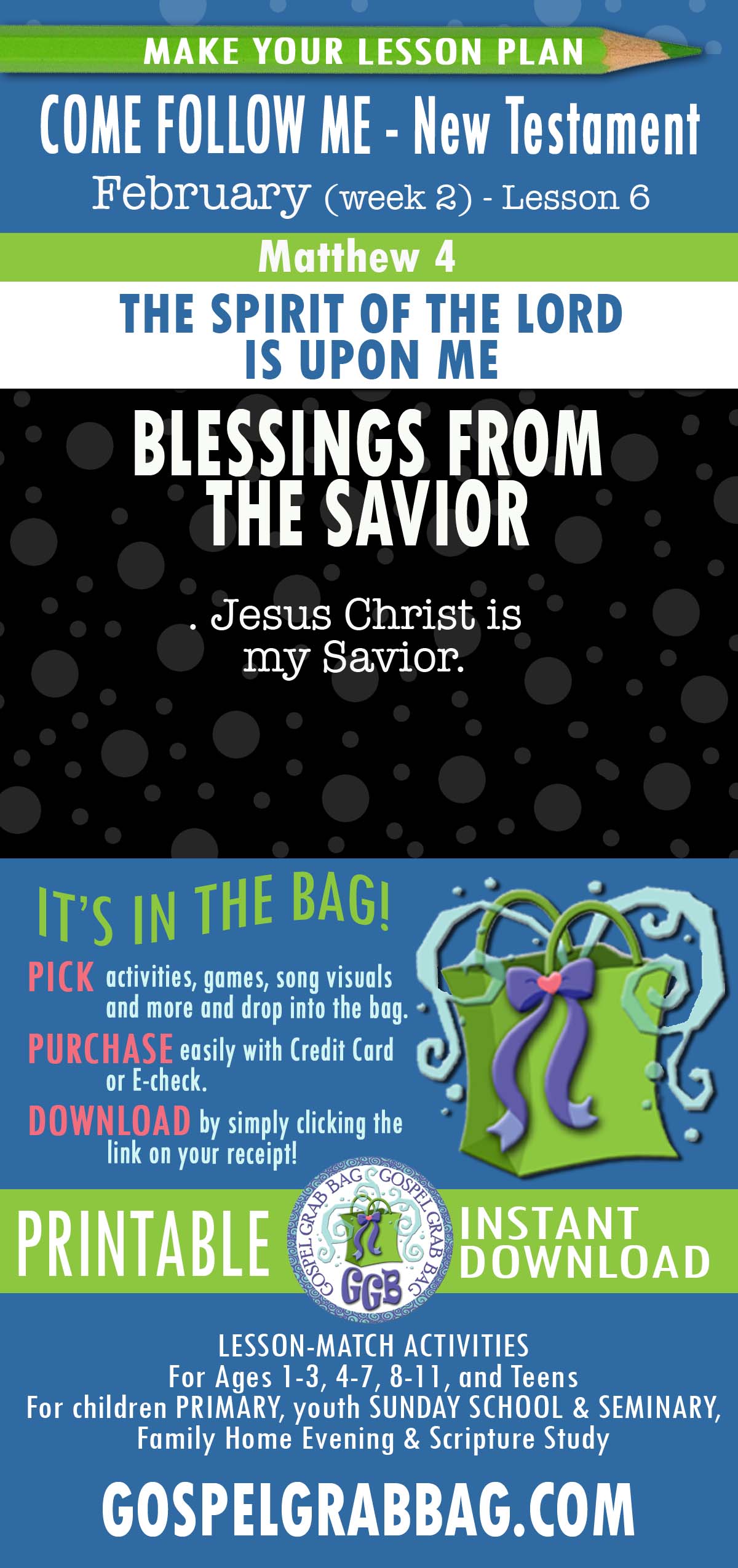 Lesson Ideas for "Jesus Christ is my Savior."