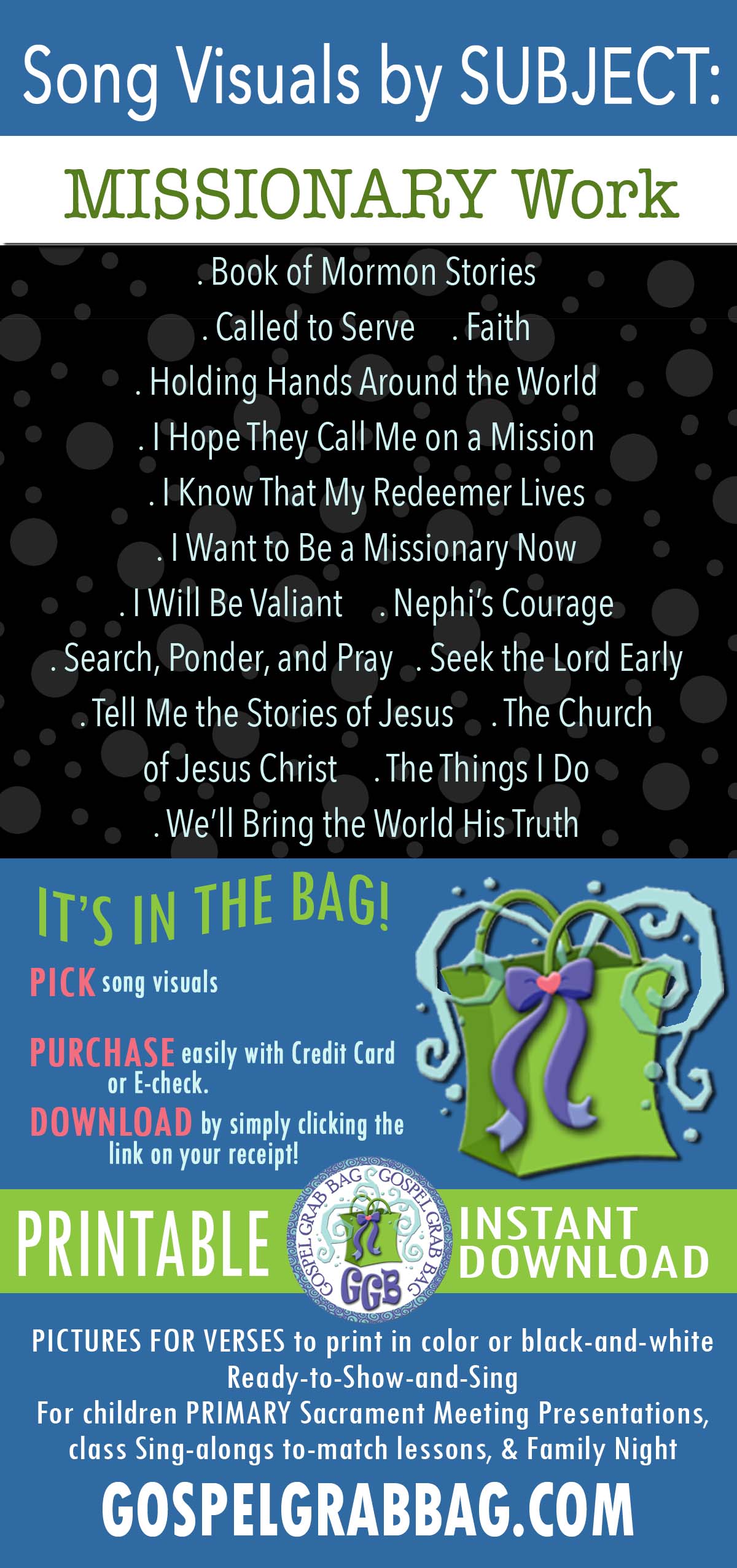 MISSIONARY WORK Song Visuals - GospelGrabBag