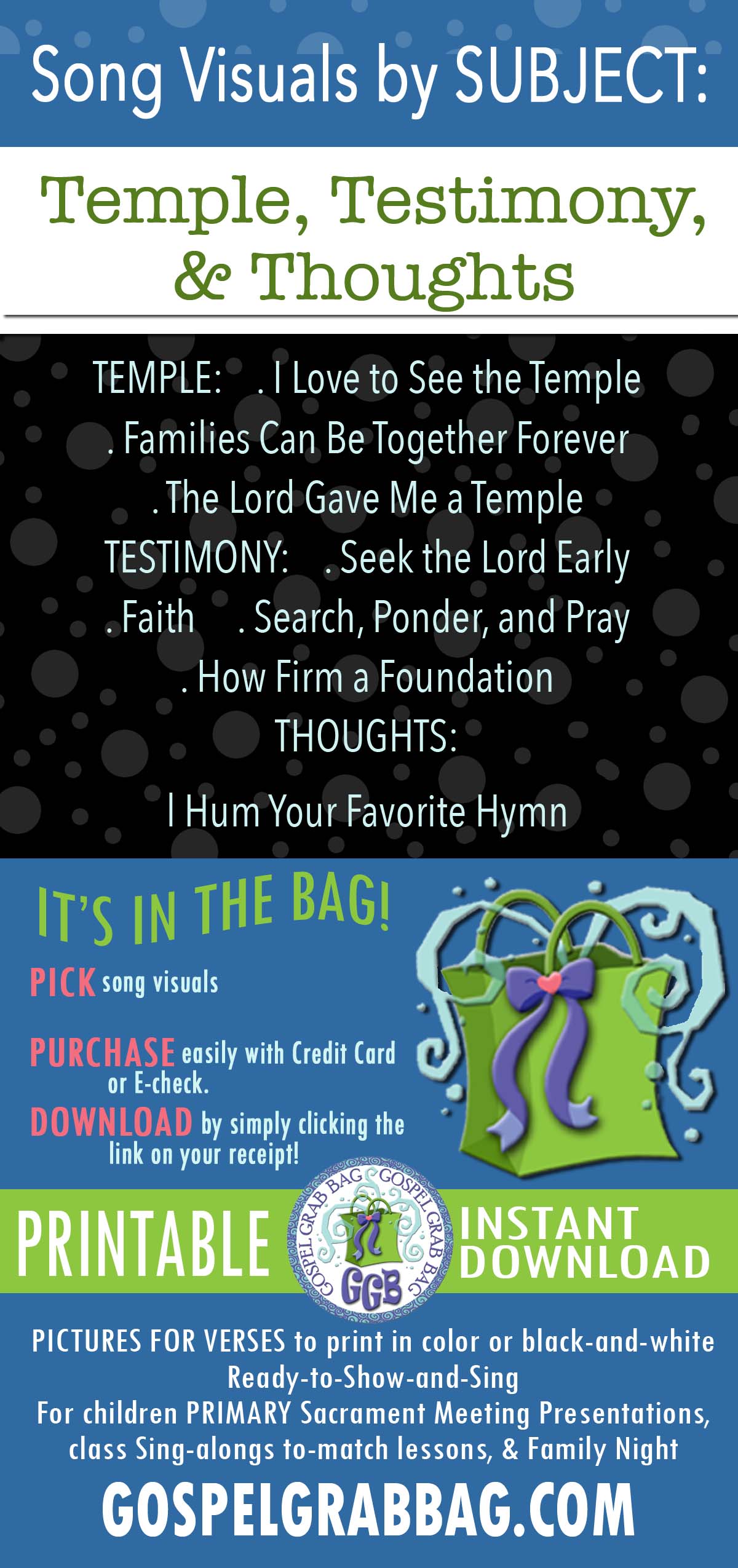TEMPLE, TESTIMONY Song Visuals - GospelGrabBag