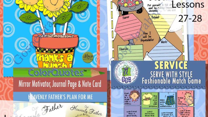 Come Follow Me Doctrine and Covenants JULY weeks 1-4 Ages 11-19 - Teen Activities