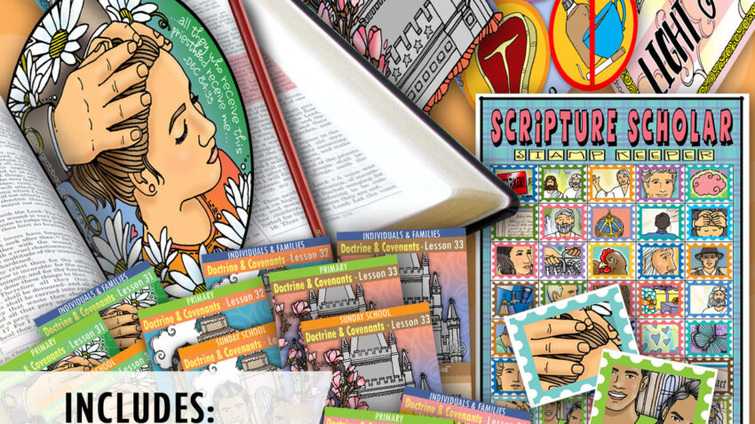 August - Doctrine & Covenants COME FOLLOW ME Scripture Scripture Scholars BUNDLE