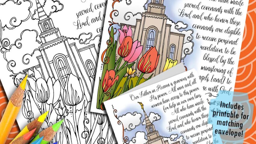 Quotes to Color - ColorQuotes for JUNE Theme: Priesthood and Priesthood Keys, PRINTABLES, LESSON 4 How do I receive the power of the priesthood in my life?, printables, “Your Father in Heaven is generous with His power. All men and all women have access to this power for help in their lives. . . " Elder Russell M. Nelson, Men and Women in the Work of the Lord, GospelGrabBag.com