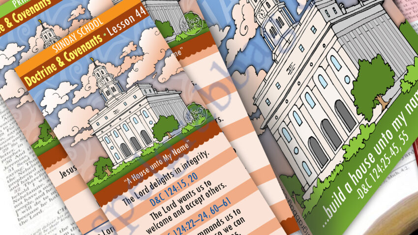 SCRIPTURE SCHOLARS scripture reading bookmarks and pop-ups for Come Follow Me D&C October (week 5) LESSON 43 O God, Where Art Thou? – D&C 121-123ACTIVITIES & SONG VISUALS Come Follow Me D&C October (week 4) LESSON 44 A House unto My Name – D&C 124