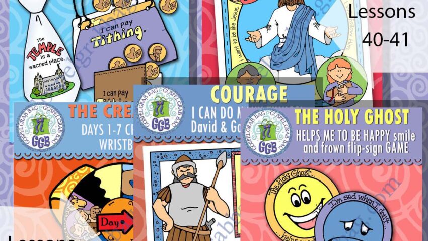 AGES 1-5 Activities & Song Visuals for Come Follow Me - Doctrine & Covenants OCTOBER (weeks 1-5) LESSONS 40-44