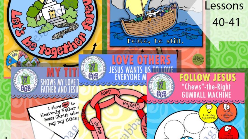 AGES 4-7 Activities & Song Visuals for Come Follow Me - Doctrine & Covenants OCTOBER (weeks 1-5) LESSONS 40-44