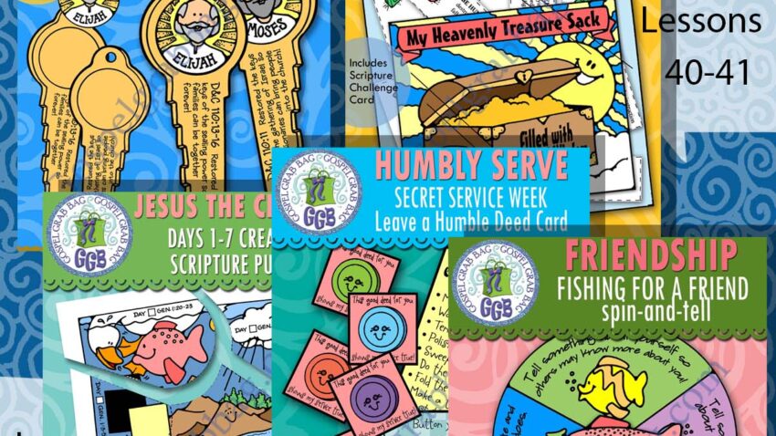 AGES 8-11 Activities & Song Visuals for Come Follow Me - Doctrine & Covenants OCTOBER (weeks 1-5) LESSONS 40-44