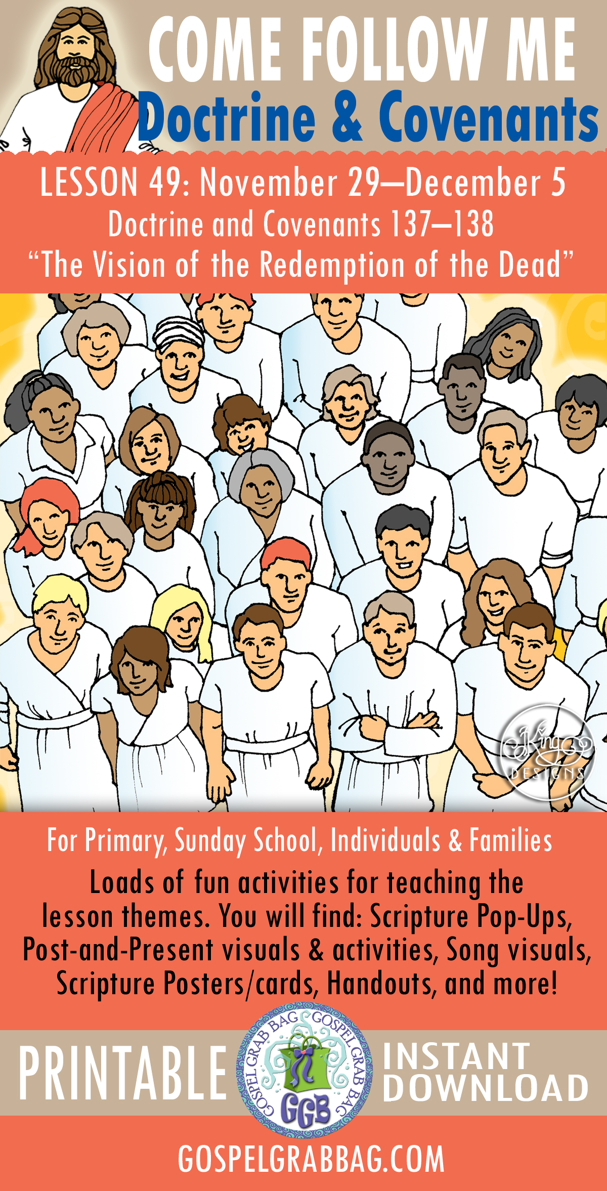 Lesson Activities for Come Follow Me - Doctrine & Covenants 137-138