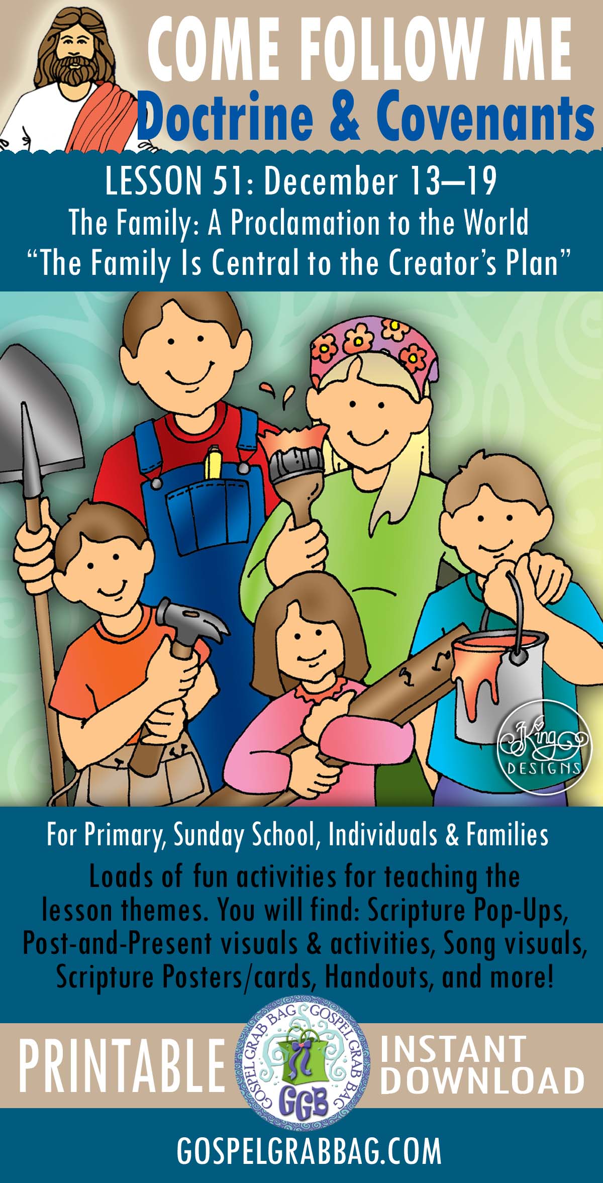Lesson Activities for Come Follow Me - The Family: A Proclamation to the World “The Family Is Central to the Creator’s Plan”