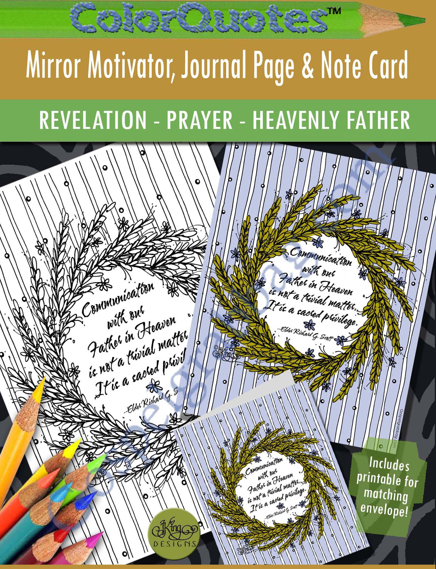 PRAYER quote "Communication with Father in Heaven ...."