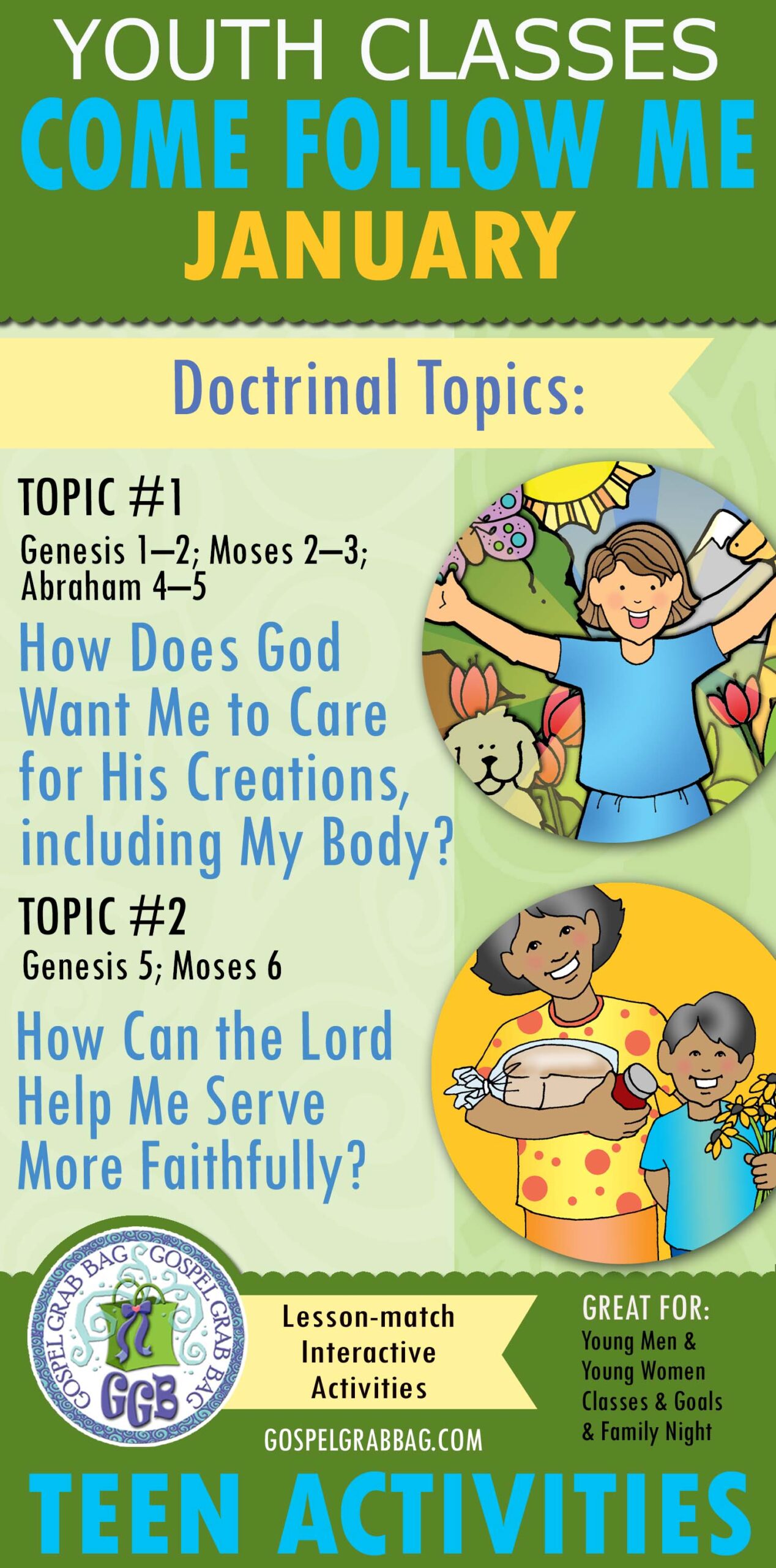Old Testament COME FOLLOW ME Youth Doctrinal Classes - January