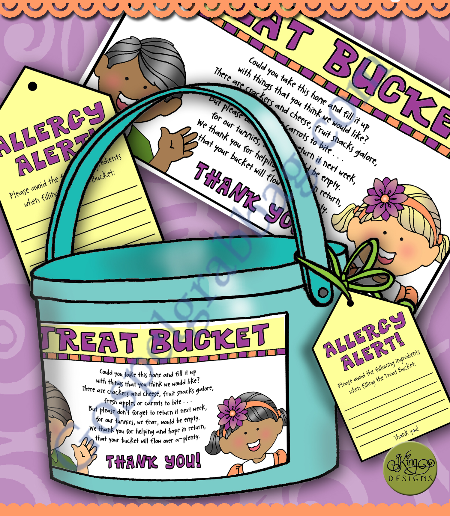 Nursery - Pre-school TREAT BUCKET label