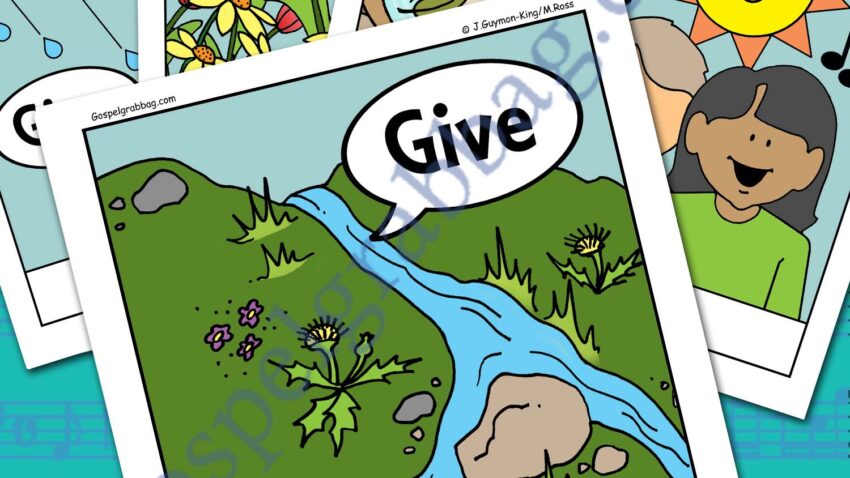 Singing Time song visuals "Give," Said the Little Stream
