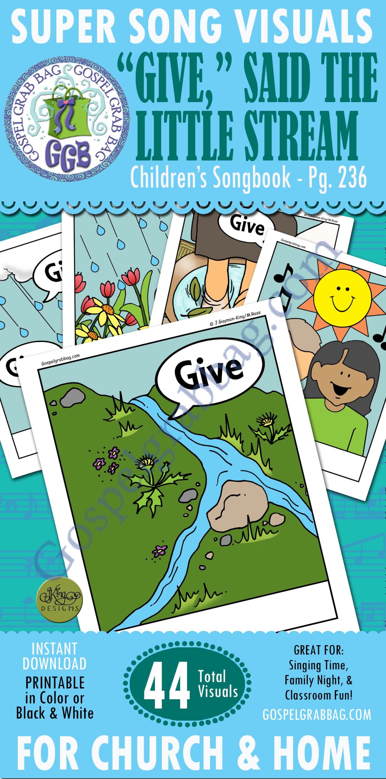 Singing Time song visuals "Give," Said the Little Stream