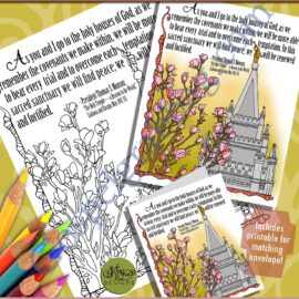 Make and Color a Quote by Thomas S. Monson on Why Temple Ordinances are Important