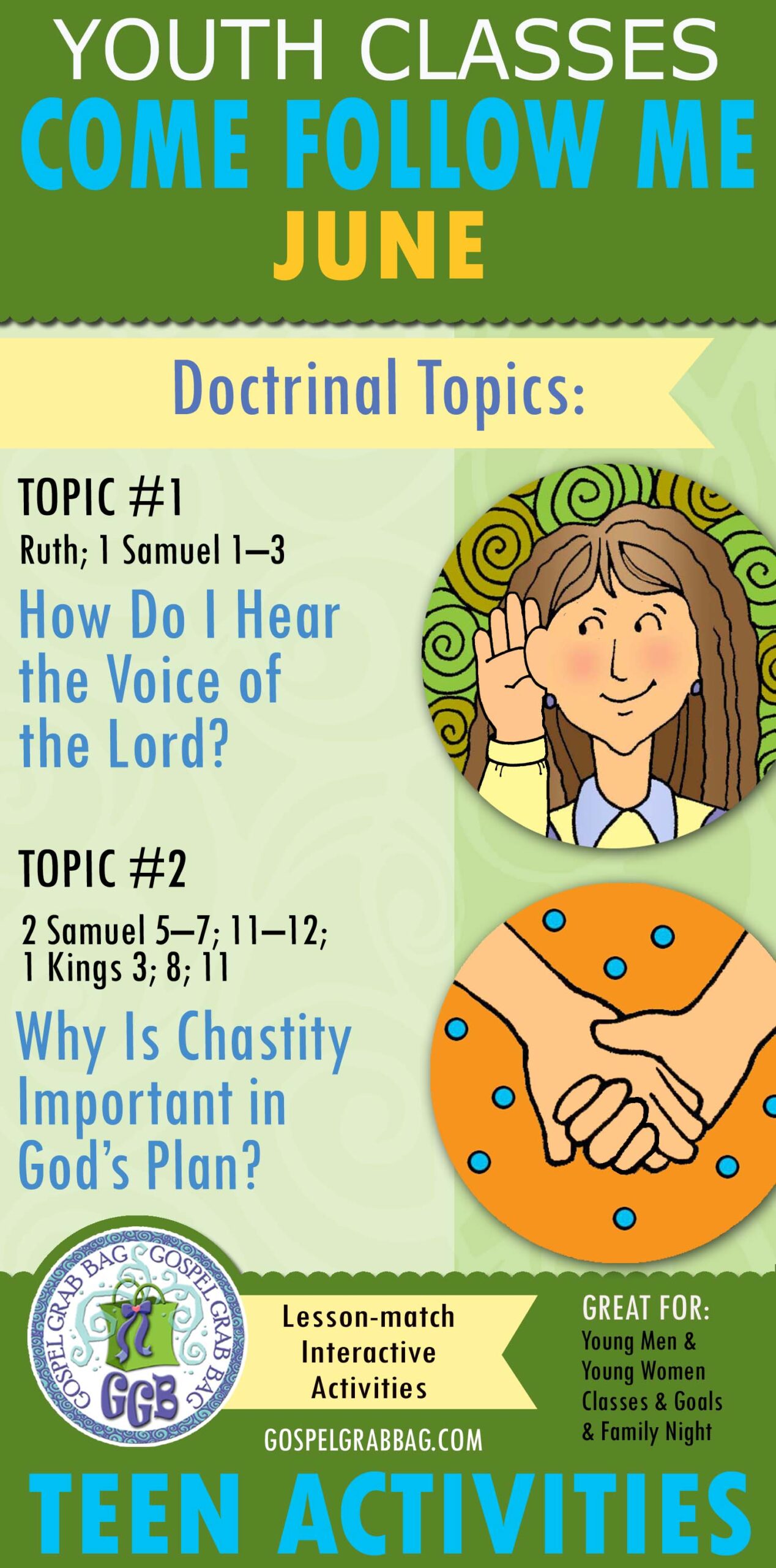 HOLY GHOST Activities for Youth Class "How DO I Hear the Voice of the Lord?"