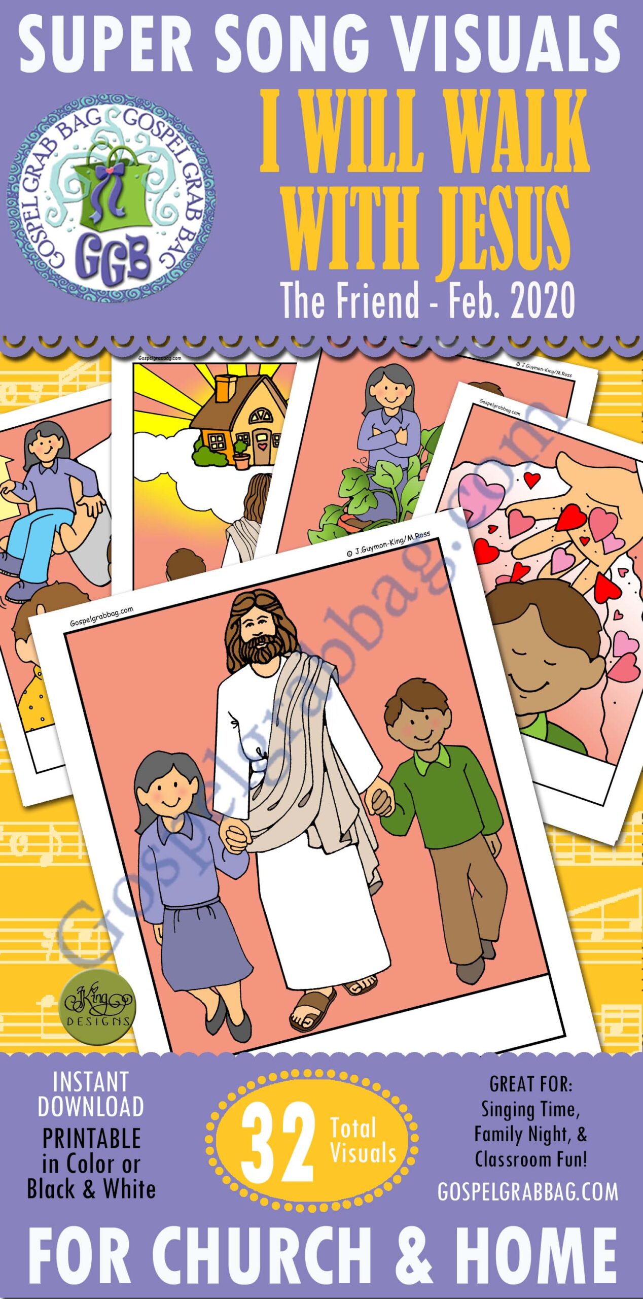 FOLLOW JESUS song visuals "I Will Walk with Jesus"