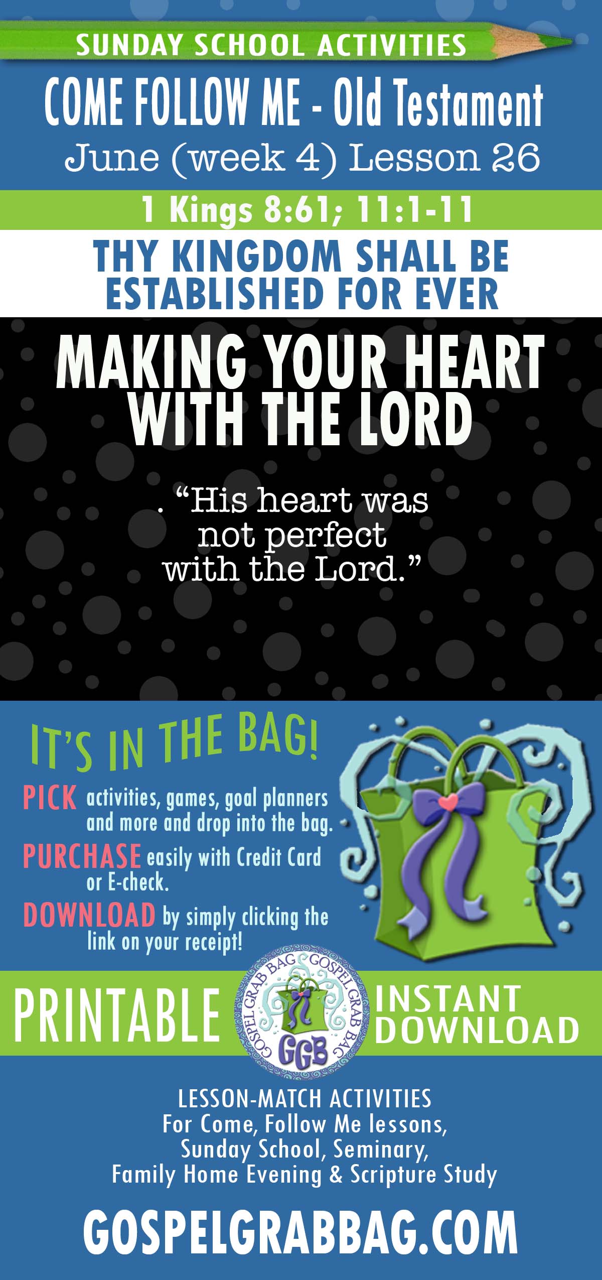Sunday School Lesson “Thy Kingdom Shall Be Established for Ever” Come Follow Me June (week 4) Lesson 26 (out of 52)