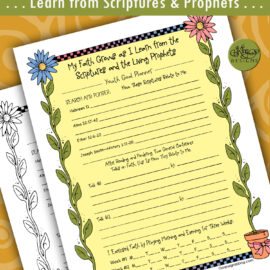 CREATE FAITH with this goal planner form for youth