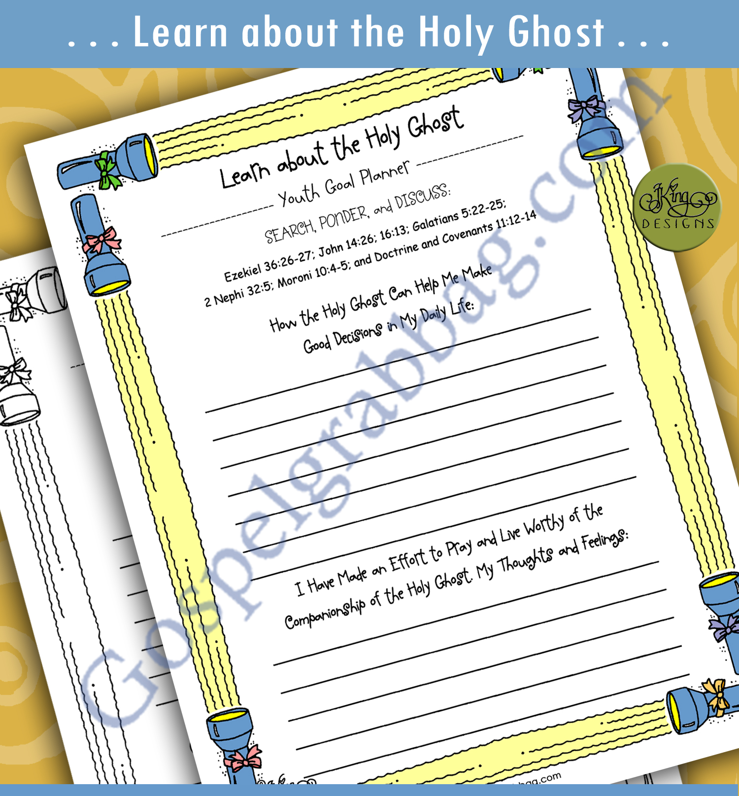 Youth Goal Planner HOLY GHOST (learn about)