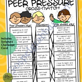 FRIENDS INFLUENCE peer pressure activity