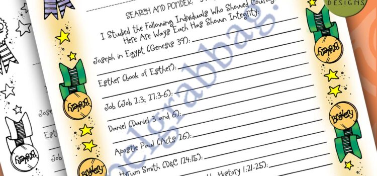 Youth activity to study those in the scriptures with courage