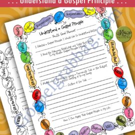 Gospel Principle Goal Planner