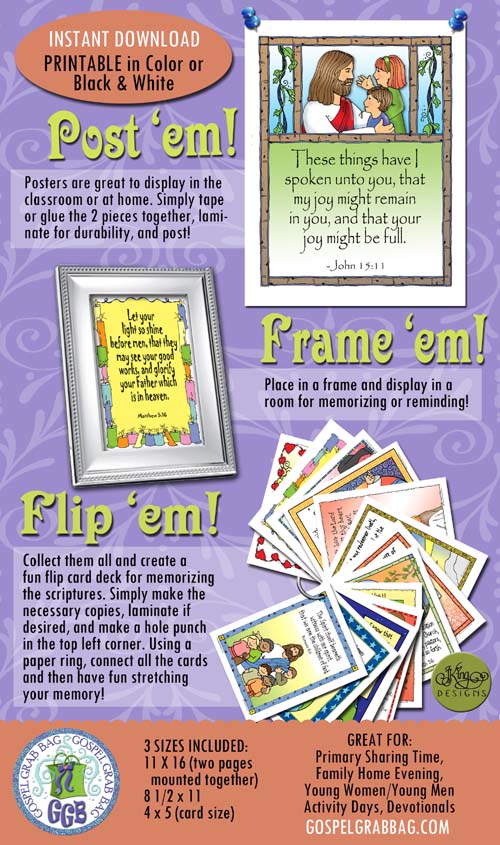 Scripture Posters and Cards HOW TO USE
