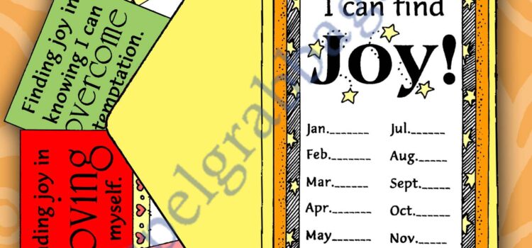 HAPPINESS Activity: I can find joy! monthly time capsule
