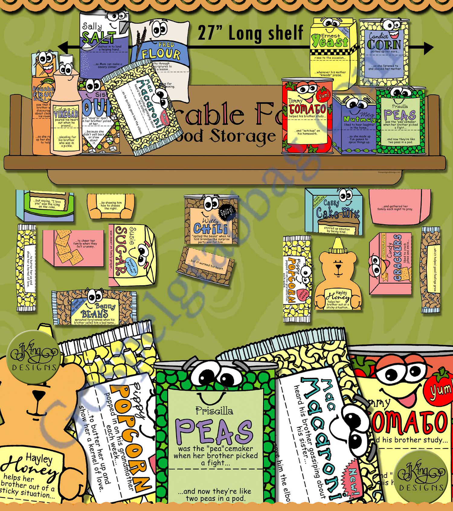 Honorable Family food storage match game