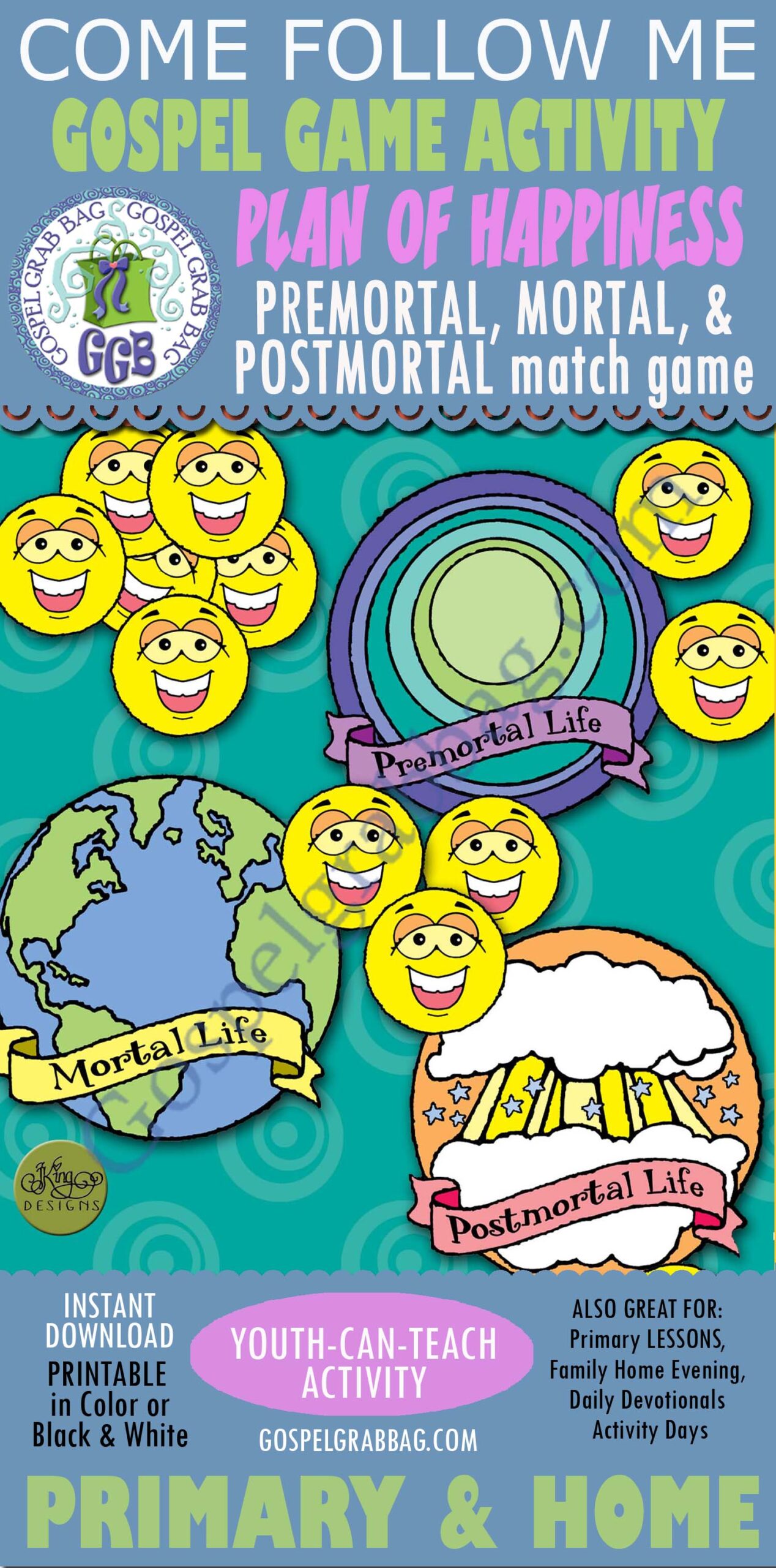 Plan of Happiness: Premortal, Mortal, Postmortal Life match game