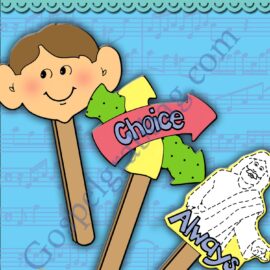 Listen, Listen song visuals, Children's songbook p. 107