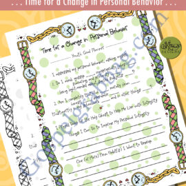 Youth Goal Planner on repentance and change