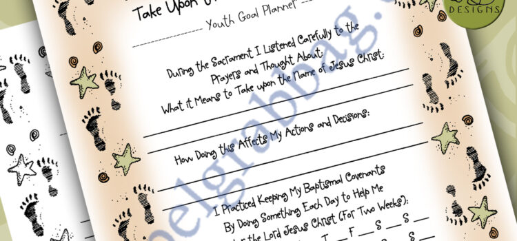 COVENANTS Planner "Take upon the Name of Jesus Christ"