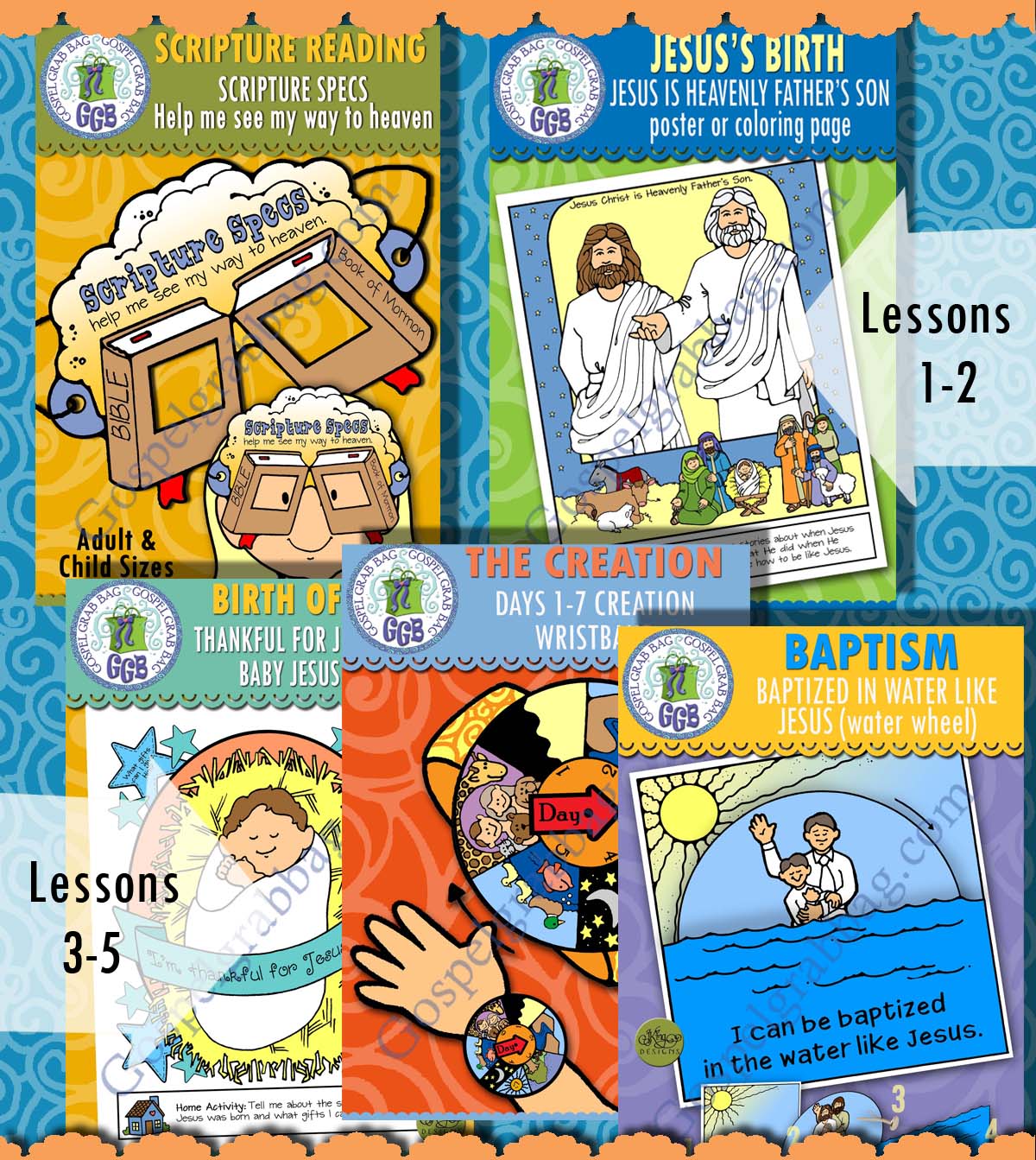 Ages 1-5 LESSON ACTIVITIES New Testament Come Follow Me Bundle for January