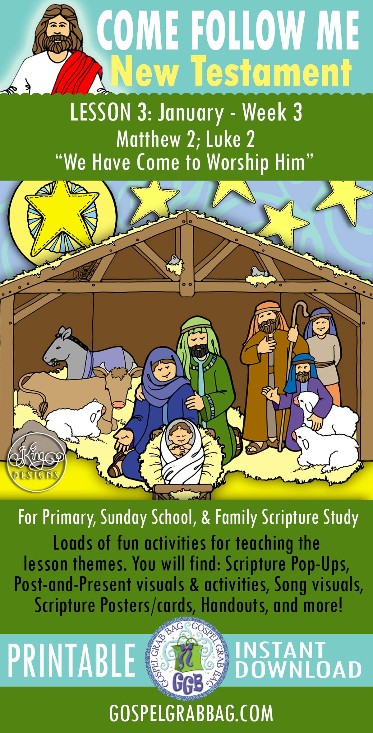 LESSON ACTIVITIES FOR "We Have Come to Worship Him"