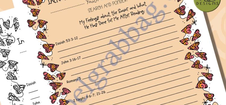 ATONEMENT Increase Understanding PLANNER