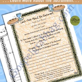 "Learn More About the Sacrament" Youth Goal Planner
