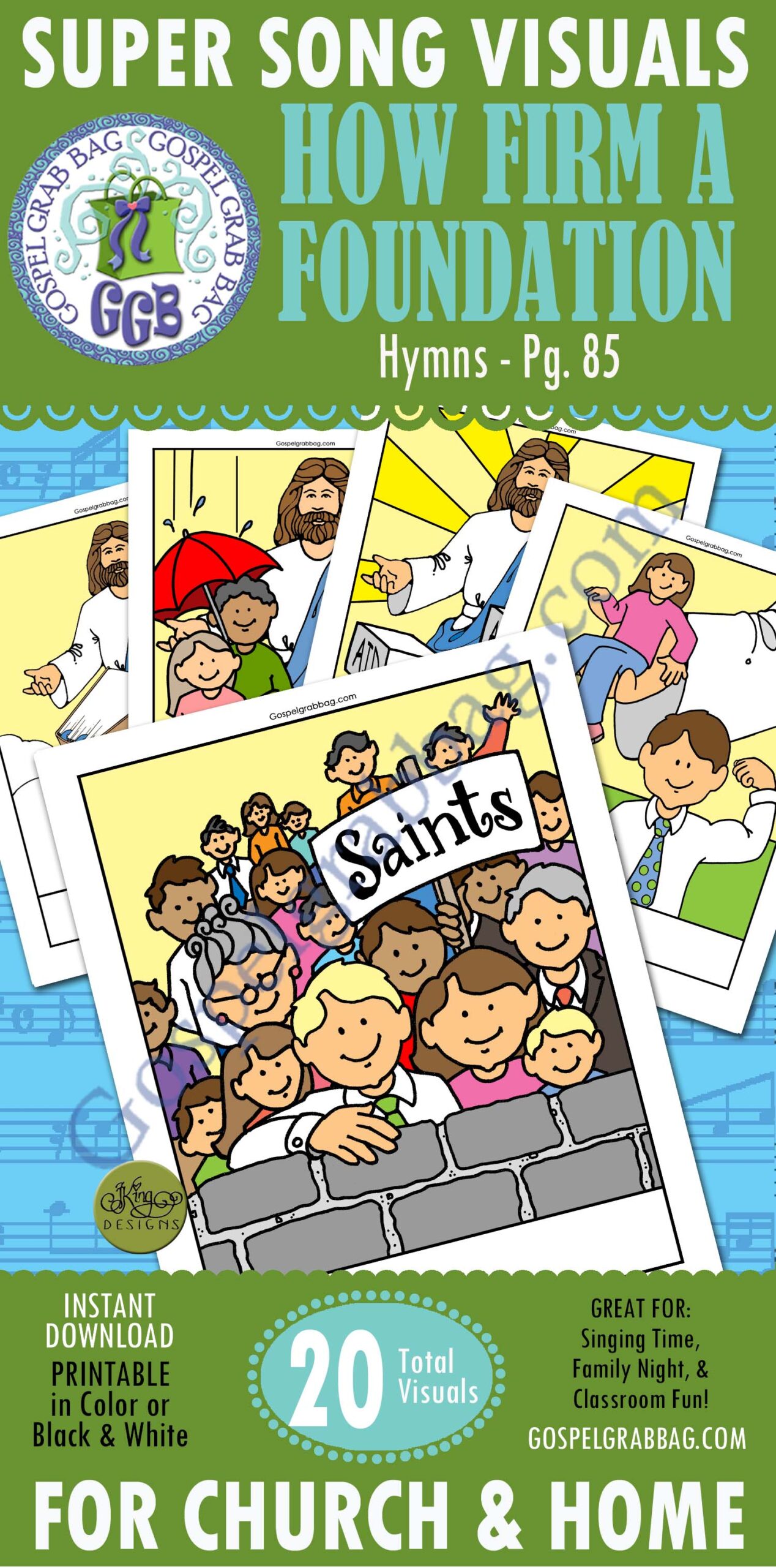 HOW FIRM A FOUNDATION song visuals Hymns p. 85
