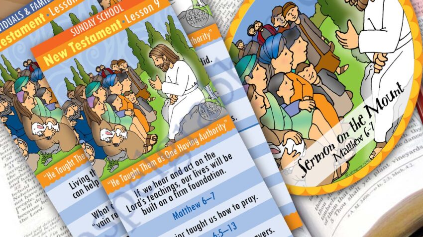 "He Taught Them as One Having Authority" pop-up for Matthew 5 "Blessed Are Ye" SCRIPTURE SCHOLARS
