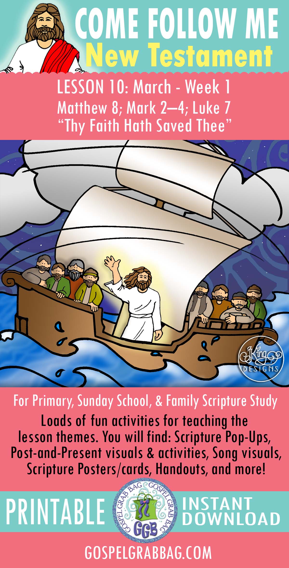 Come Follow Me Activities "Thy Faith Hath Saved Thee"