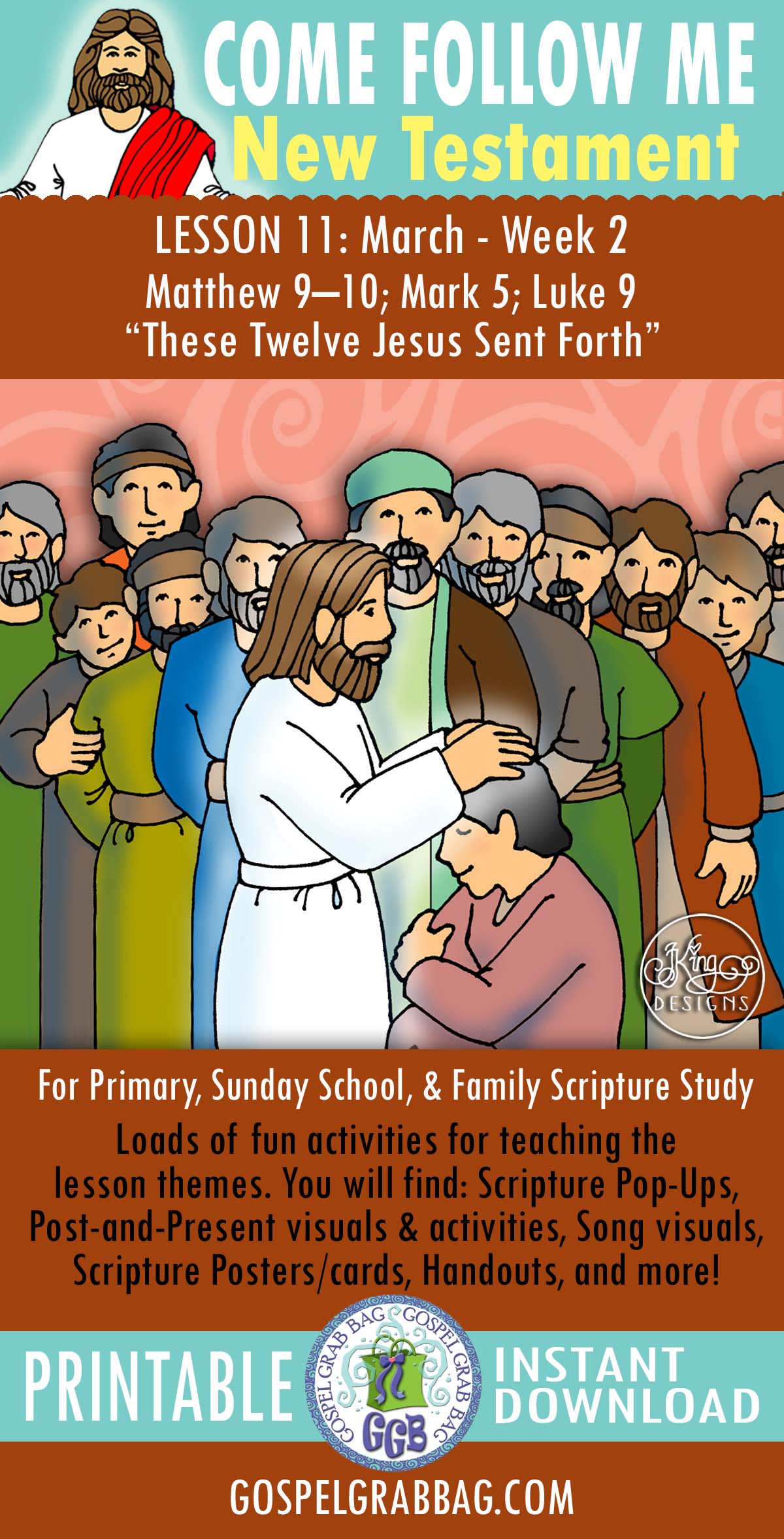 Come Follow Me Activities "These Twelve Jesus Sent Forth"