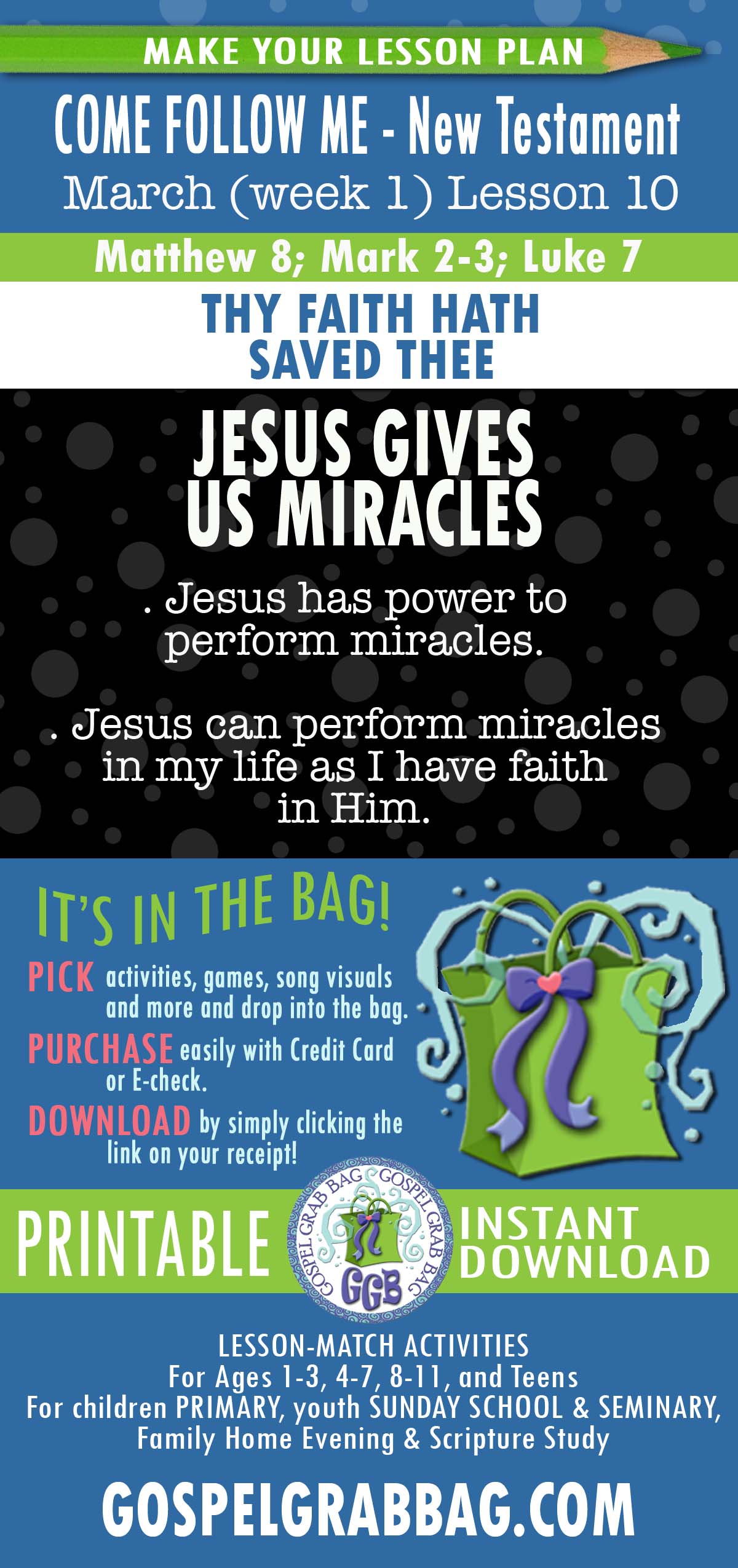 Come Follow Me - New Testament - March Lesson Helps