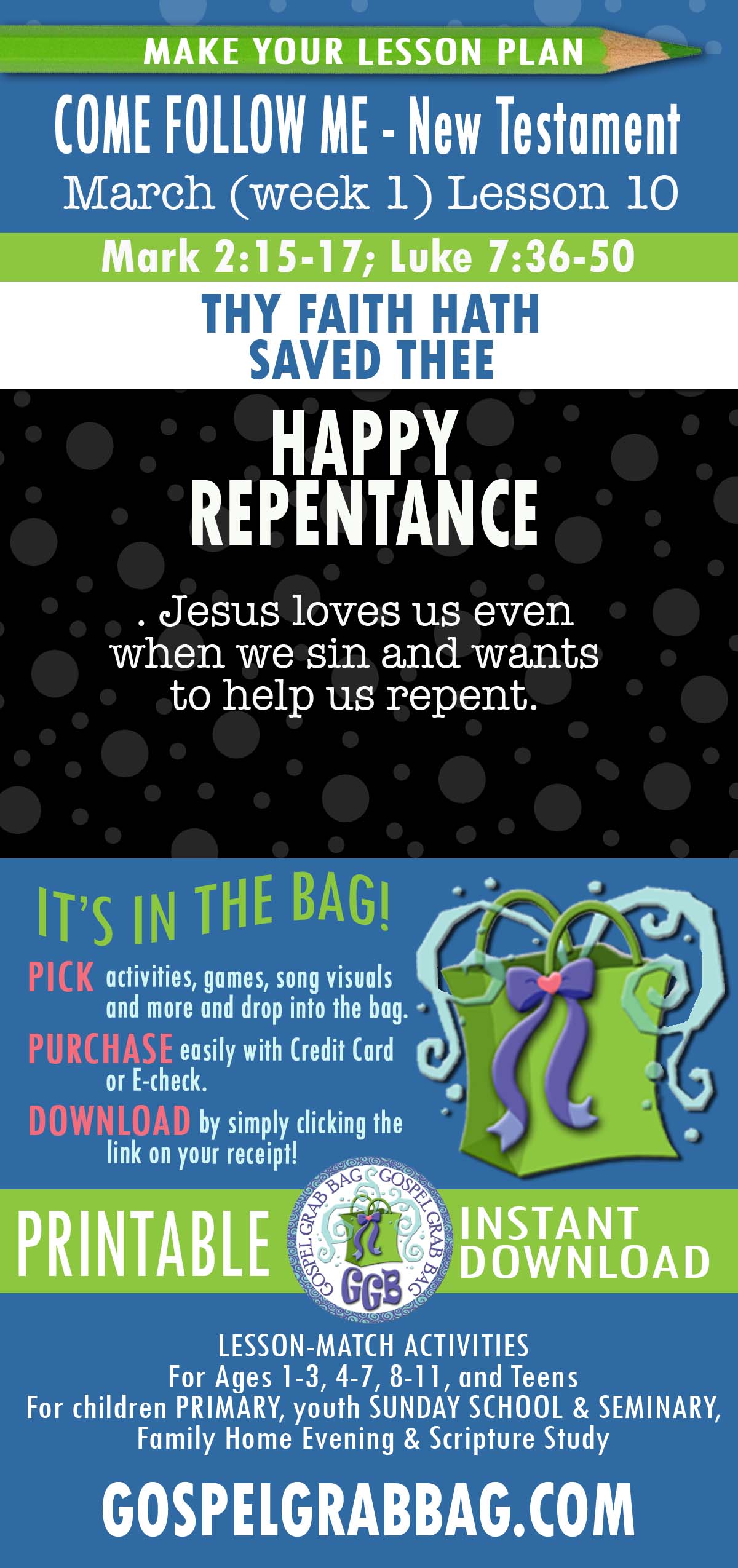 Come Follow Me - New Testament - March Lesson Helps