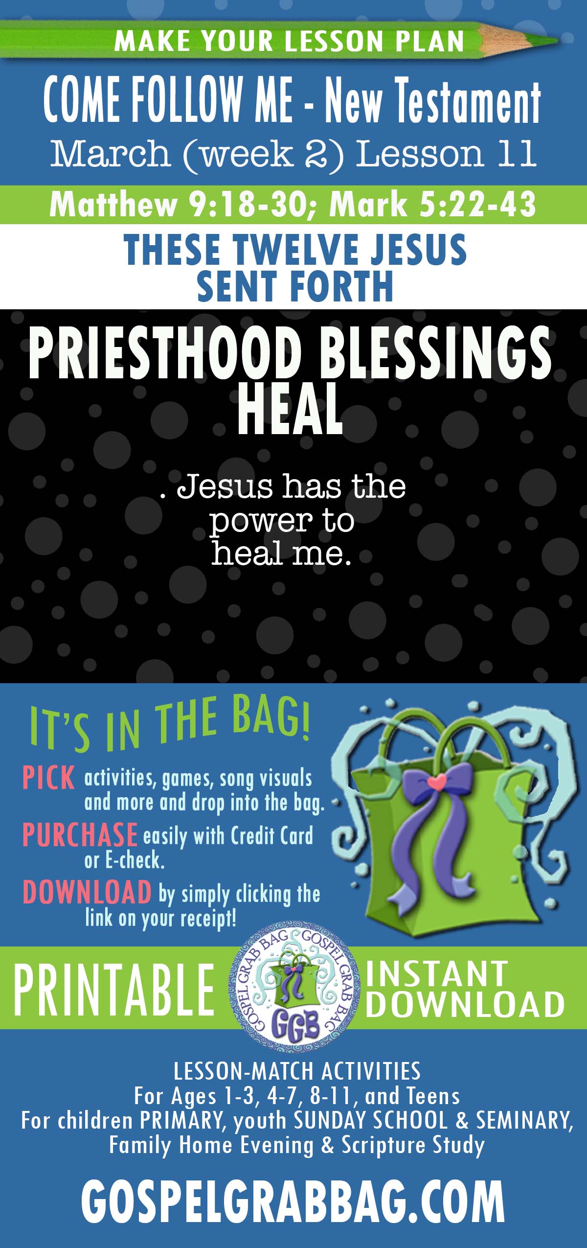 Come Follow Me - New Testament - March Lesson Helps
