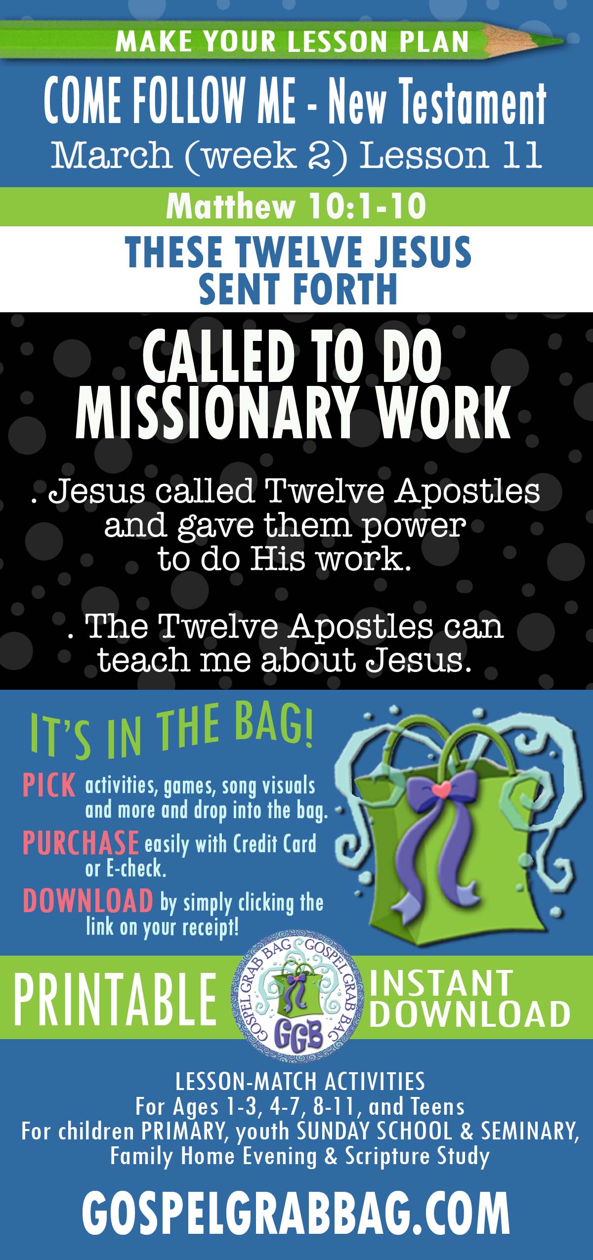 Come Follow Me - New Testament - March Lesson Helps